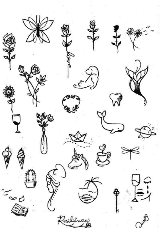 Небольшие рисунки для срисовки легкие