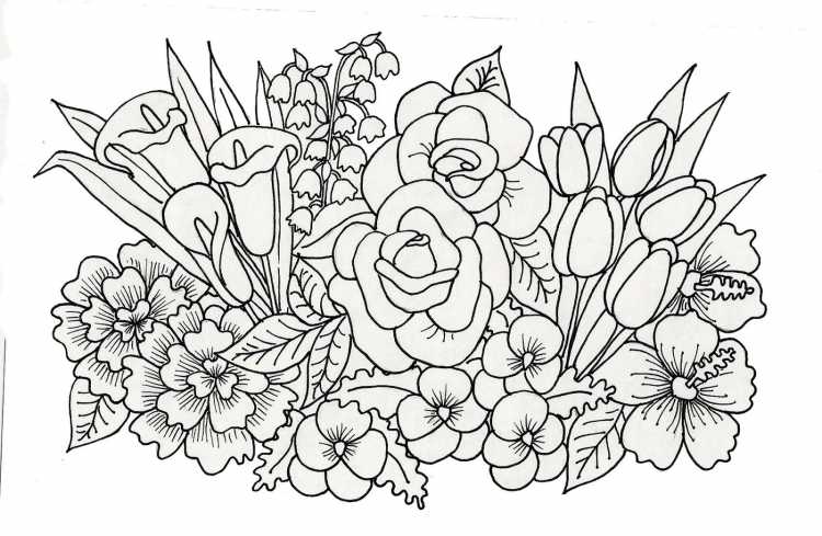 Раскраска антистресс 8 марта