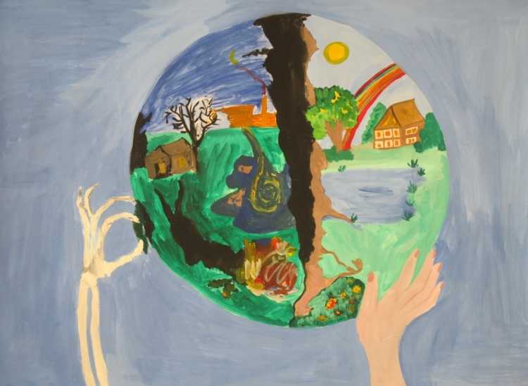 Рисунок на тему чистый город