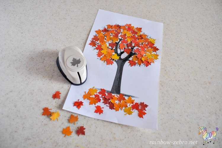 Необычные аппликации на тему осень