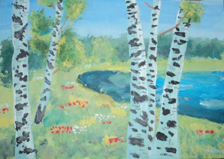 Пейзаж на тему родной край