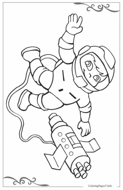 Космонавт рисунок