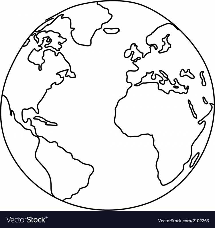 Планета земля раскраска для детей