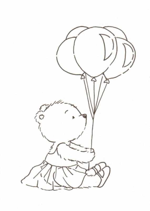 Воздушные шары раскраска