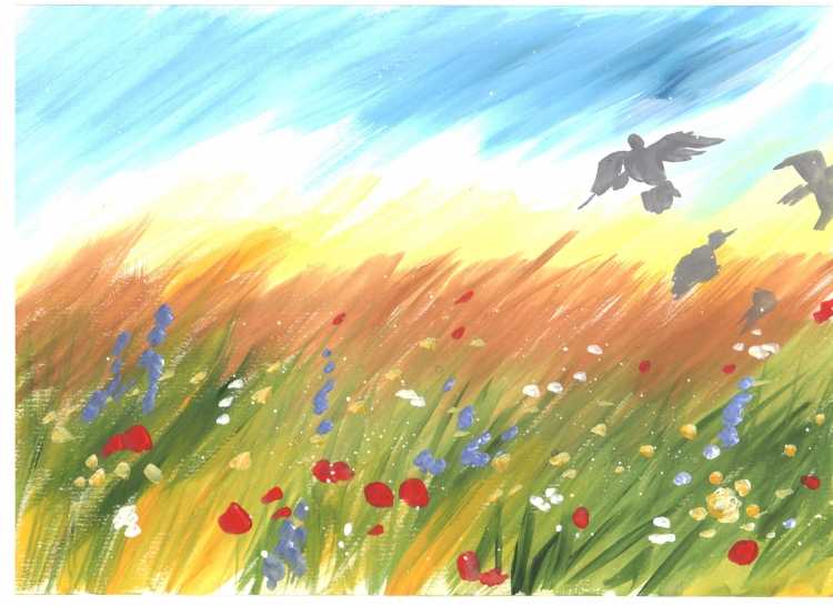 Рисование степи