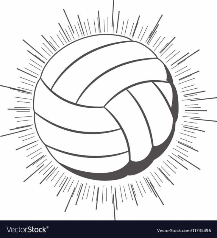 Волейбол раскраска