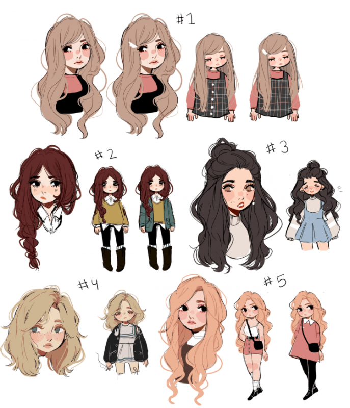 Волосы для срисовки