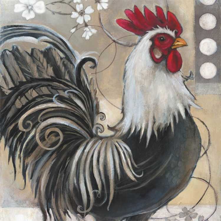Курицы живопись декоративная
