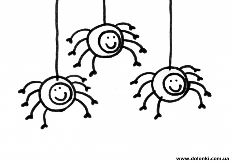 Краб паук раскраска