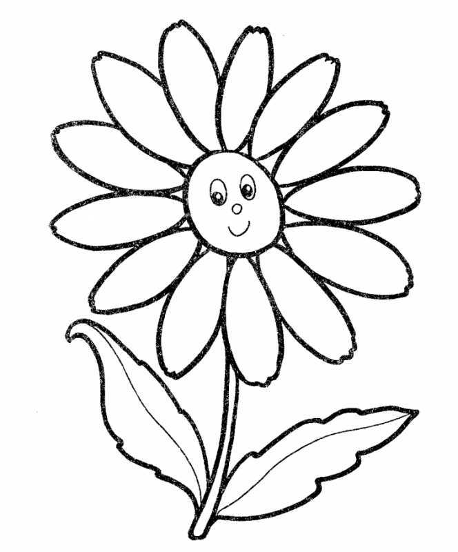 Ромашка шаблон для аппликации