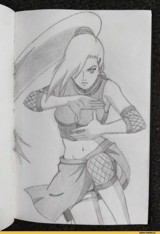 Наруто раскраски ино Яманака