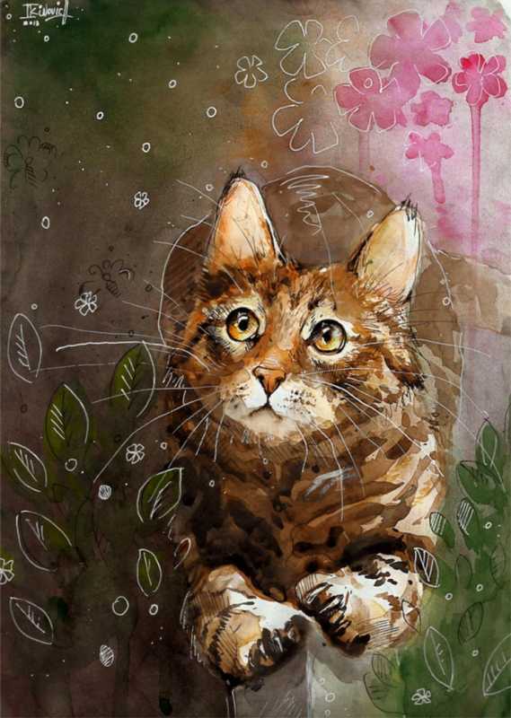 Рисунок на стене в приюте