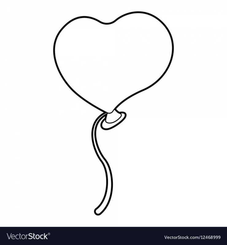 Воздушные шары трафарет для вырезания