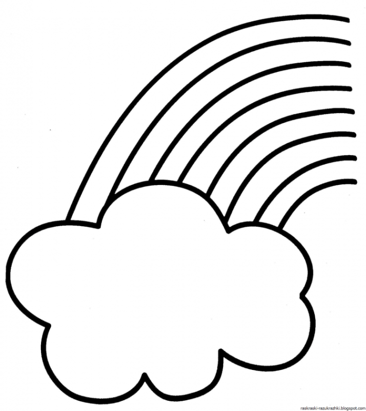 Детские раскраски Радуга