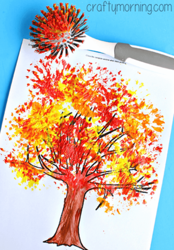 Идеи рисования для детей осень