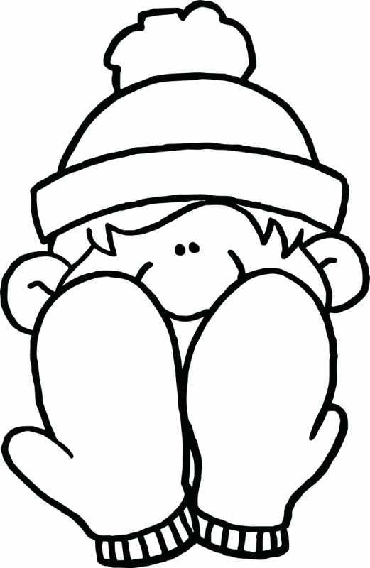 Варежки раскраска