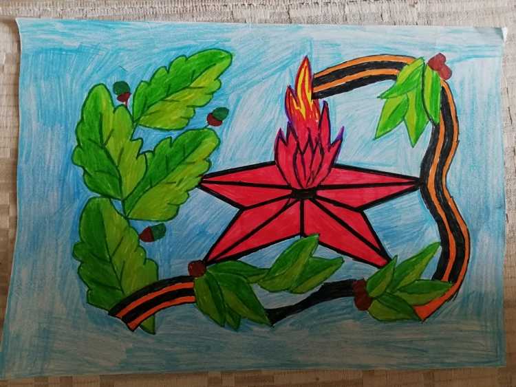 Вечный огонь из пластилина