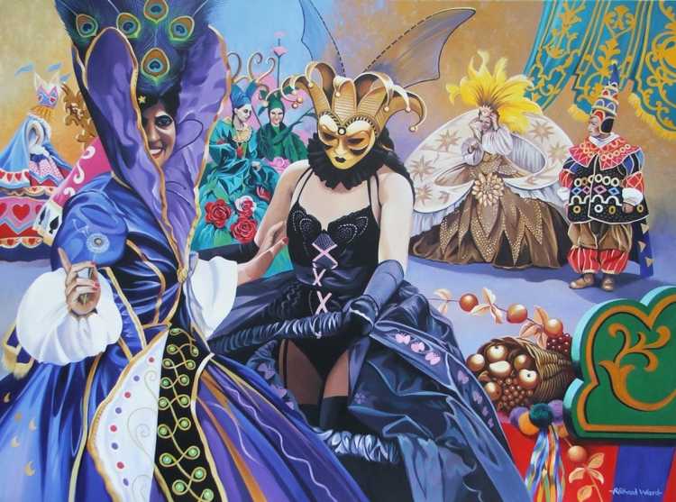 Новогодний маскарад иллюстрации