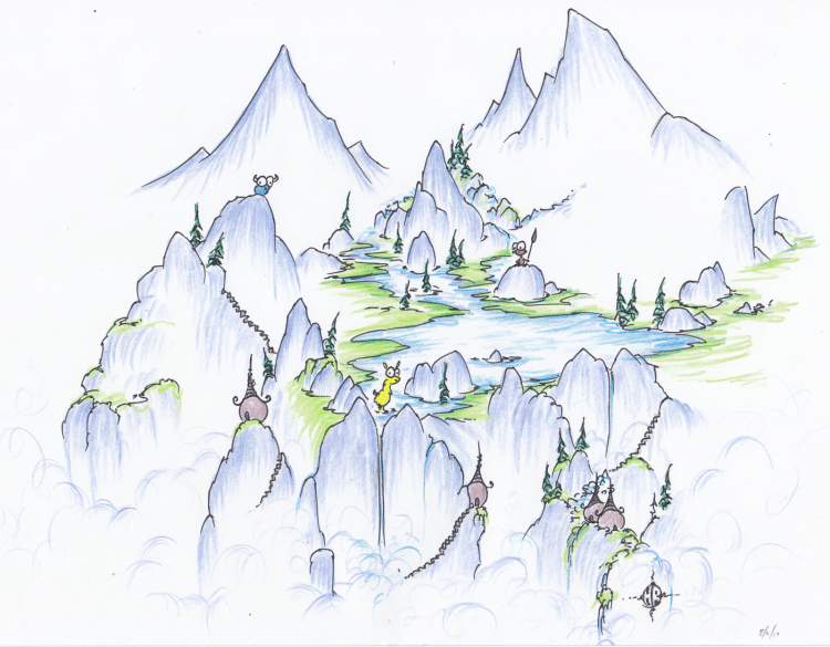 Горы иллюстрация