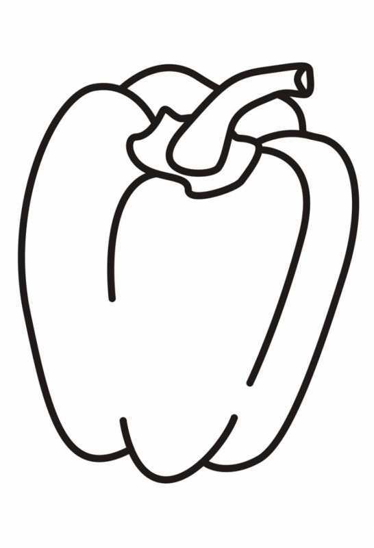 Овощи раскраска для детей