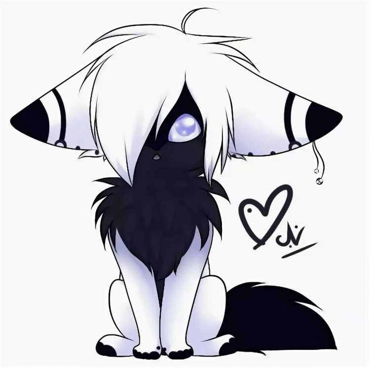 Аниме зверьки карандашом