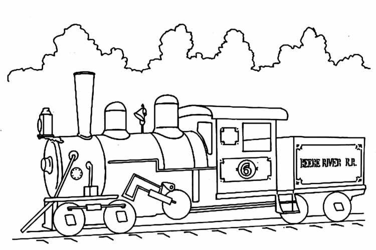 Детские раскраски поезд