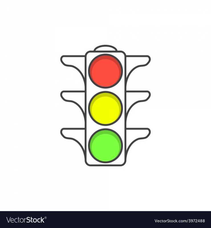 Светофор трафарет для пряника