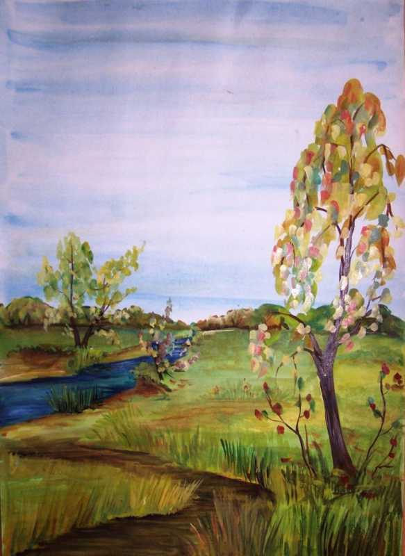 Пейзаж на тему родные просторы