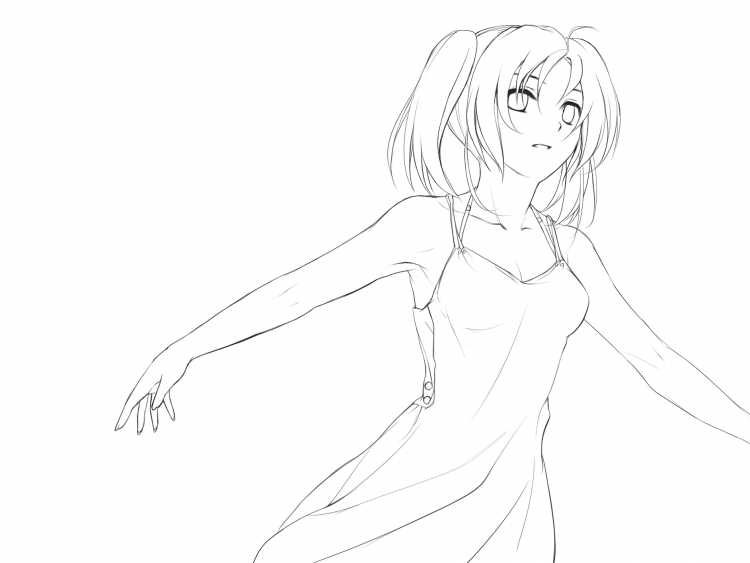 Аниме для срисовывания карандашом