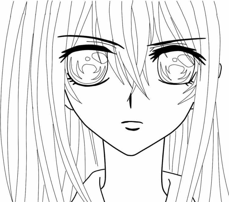 Глаза аниме для разукрашивания