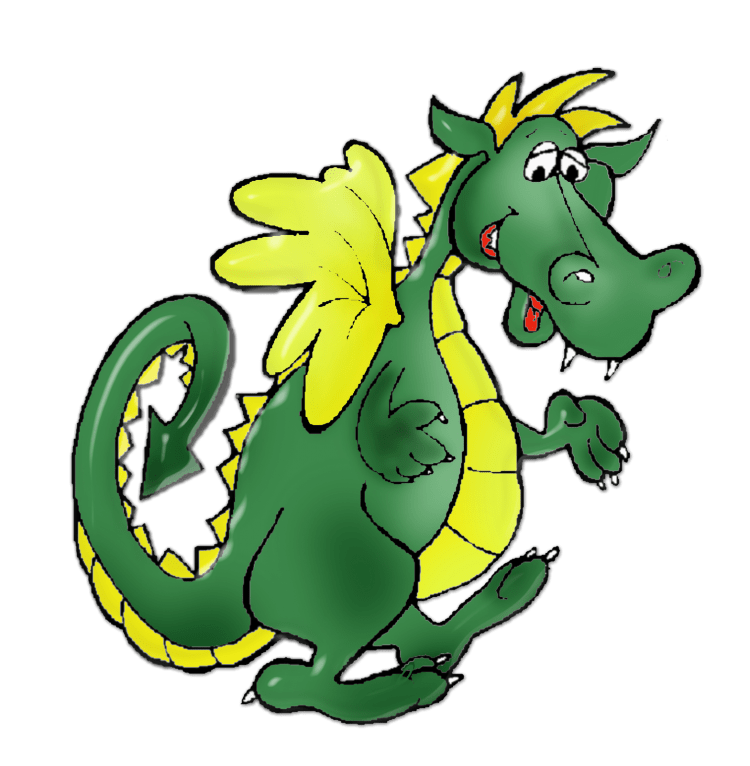 Дракон раскраска для детей