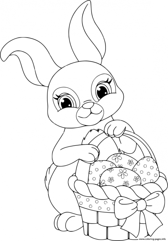 Трафарет зайчика для рисования