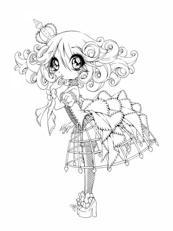 Раскраски аниме Чиби