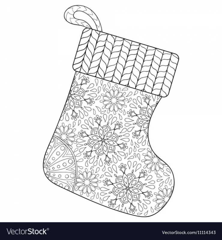 Раскраска антистресс варежки