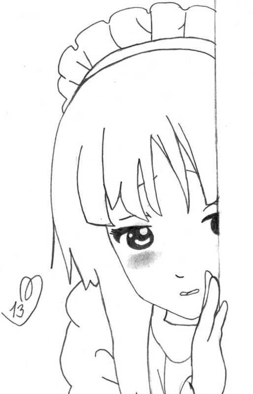 Рисунки для срисовки аниме