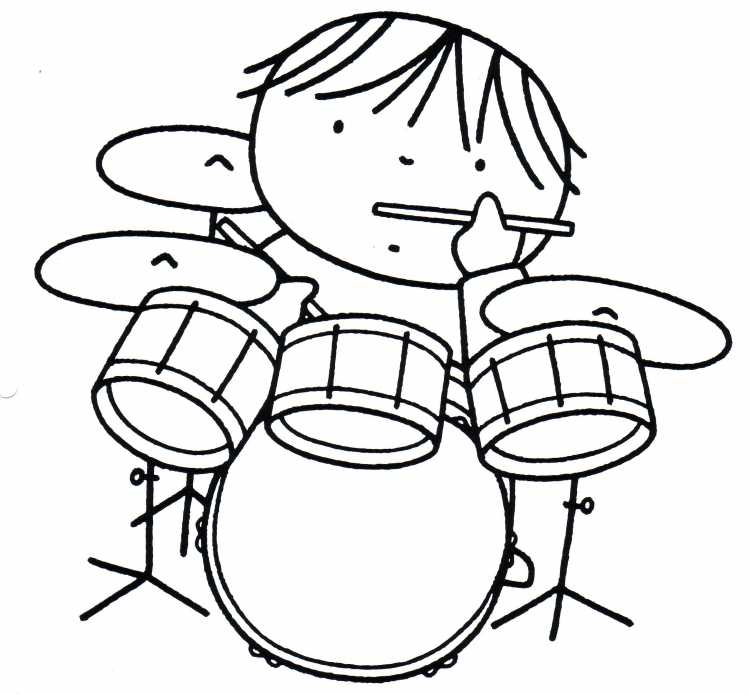 Пианино раскраска