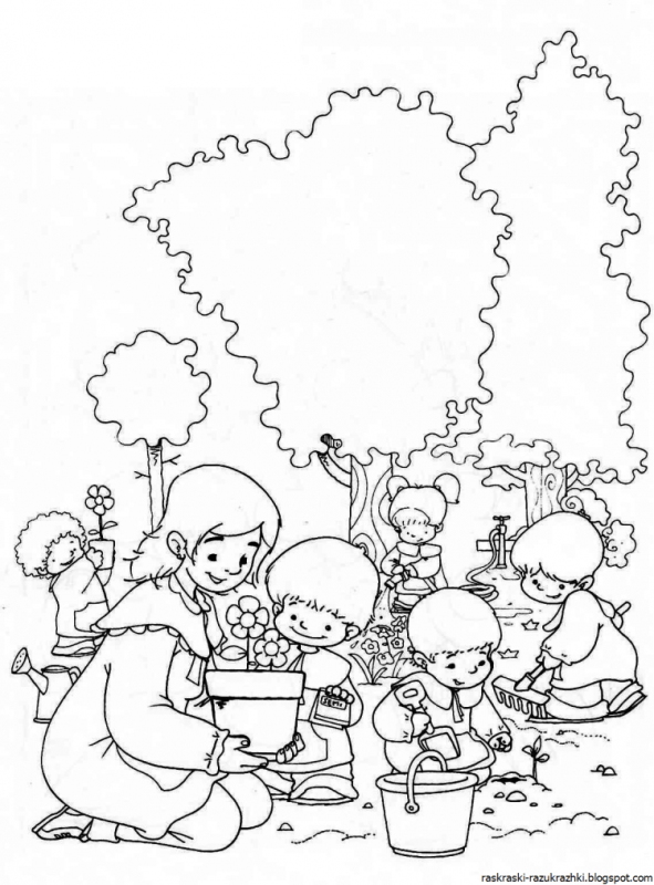 Картинки ко Дню защиты детей для раскрашивания