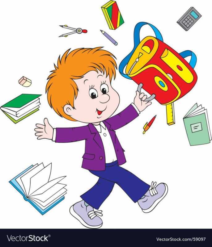 Школьник рисунок