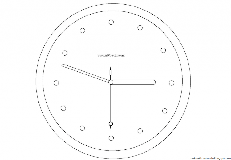 Раскраска часов