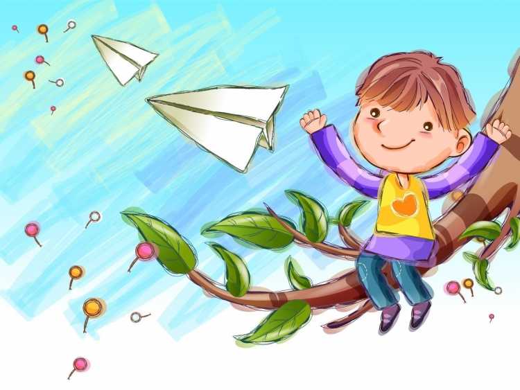 Рисунок счастливое детство