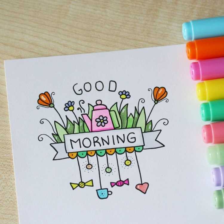 Рисунки для срисовки фломастерами легкие