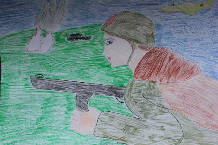 Спасибо за победу рисунок карандашом