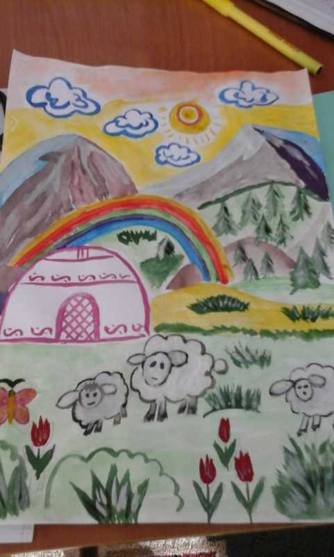 Аппликации моя Родина Кыргызстан