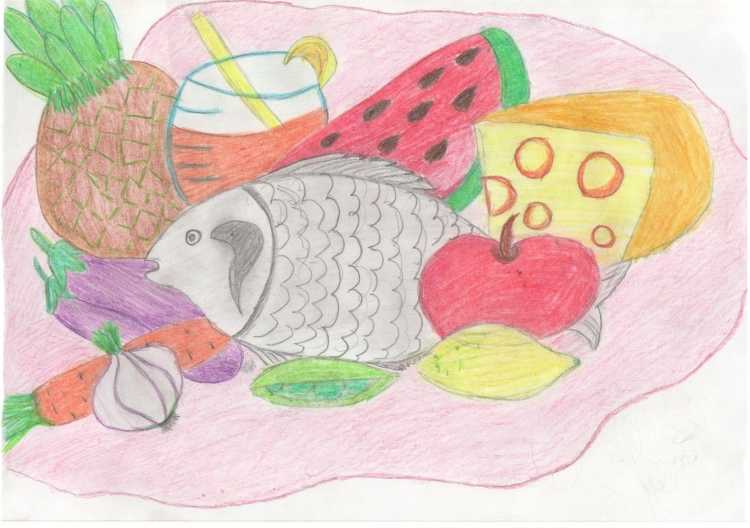 Рисунок по теме правильное питание