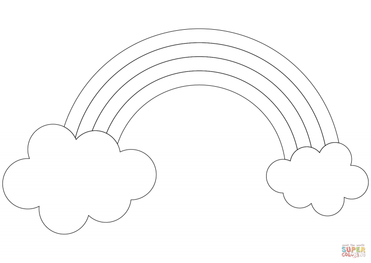 Радуга трафарет для вырезания