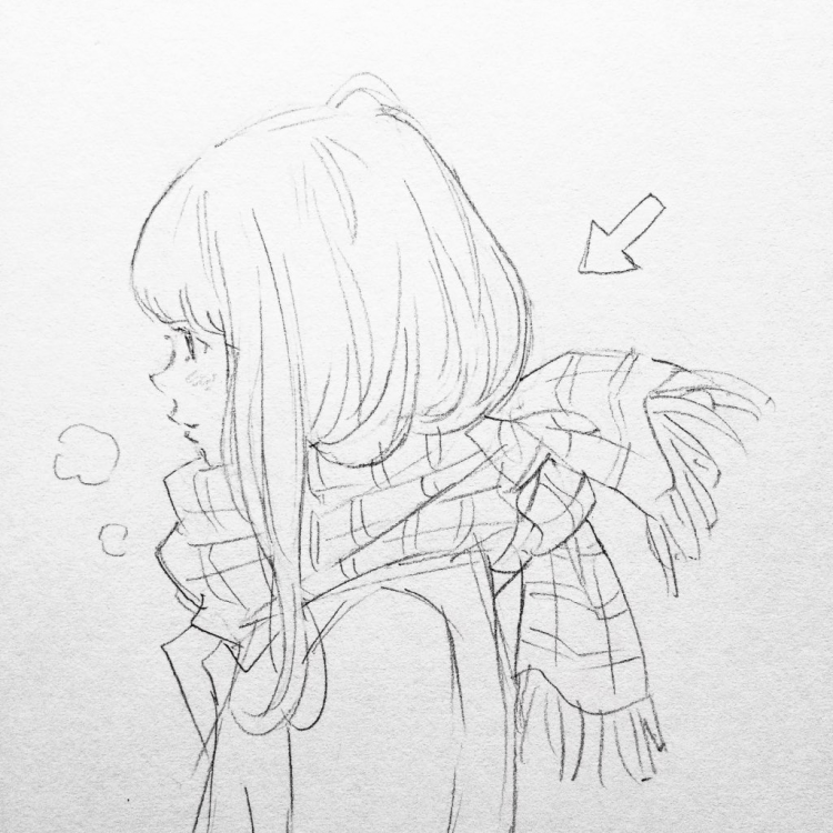 Аниме девушки карандашом боль