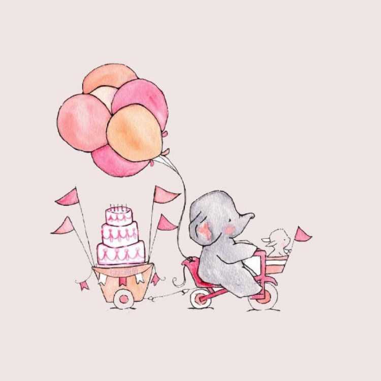 Раскраска торт на день рождения