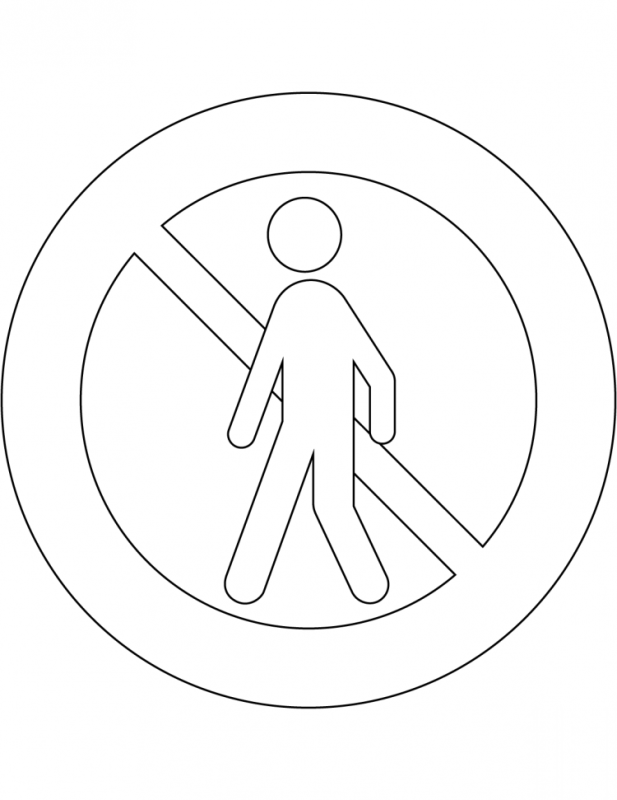 Контуры дорожных знаков