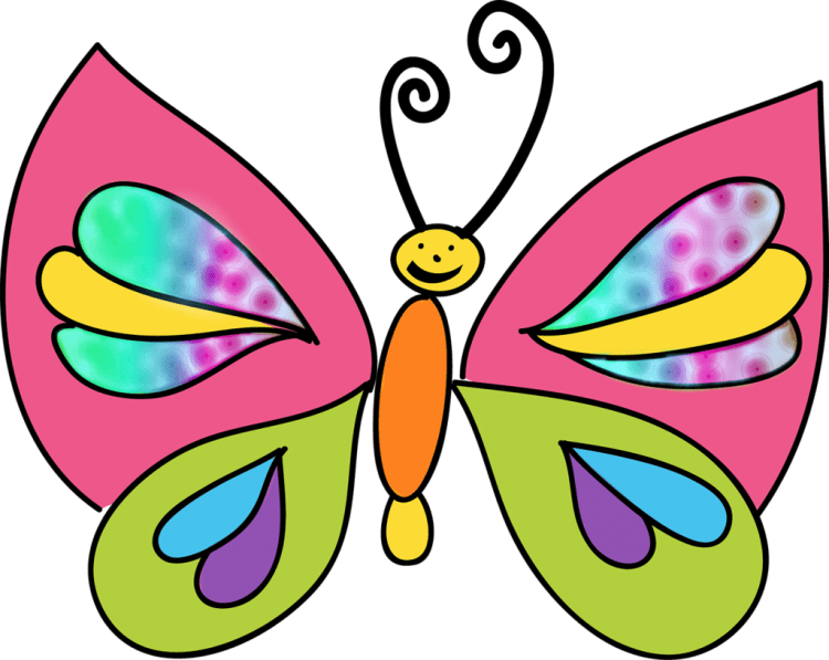 Бабочки мультяшные