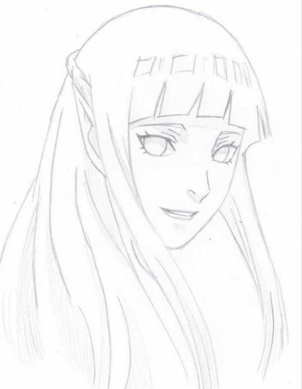 Хината Хьюга скетчи